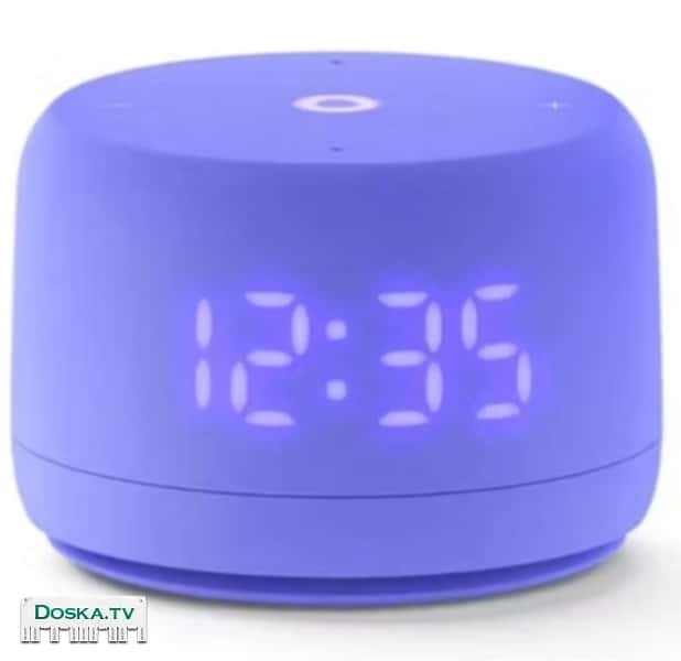 Компактная умная колонка, которая управляется голосом и сенсорными кнопками на