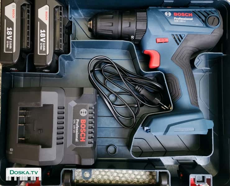 новый шуруповерт Bosch Professional GSB 180-LI 18V