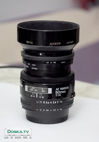 Nikon 50mm f1.4.