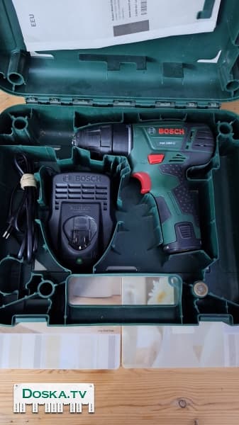 шуруповёрт БОШ в заводском кейсе Состояние отличное рабочее.