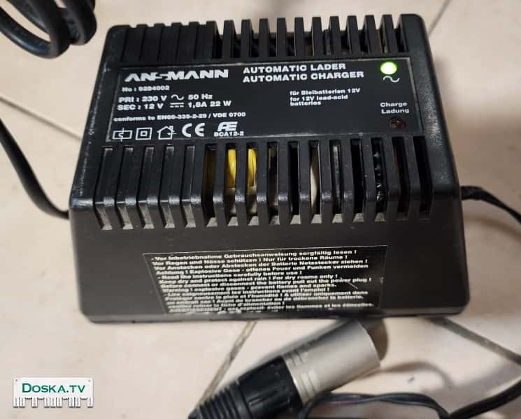 Зарядное устройство Ansmann для свинцово-кислотных аккумуляторов на 12 вольт. Сделано