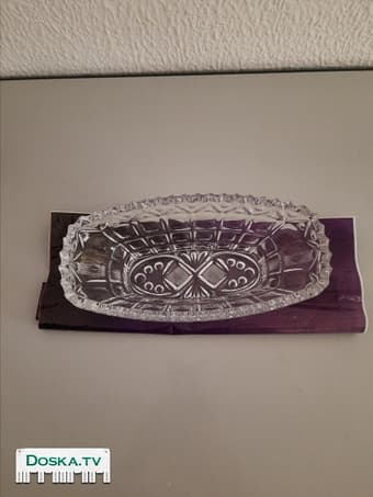 Конфетница из Чешского хрусталя