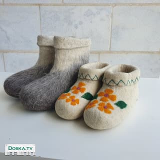 Валенки домашние для суровой израильской зимы,абсолютно новые,мужские 41-43,женские 37-38