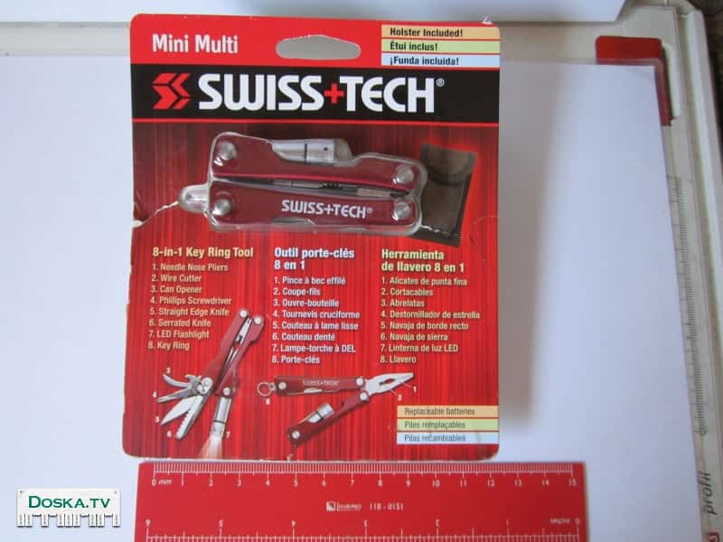 Мултитул Swiss+Tech MINI MULTI 8 в 1.в оригинальной упаковке. Привезен
