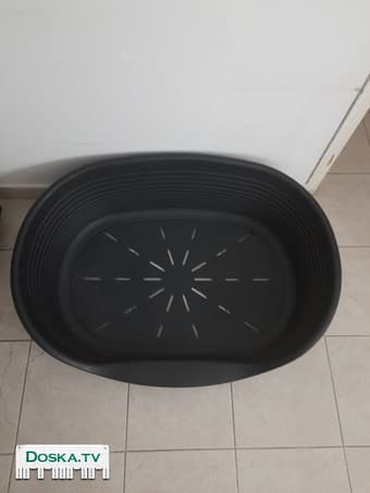 лежанка для собаки размер 95 х 70 см. Цвет чёрный.