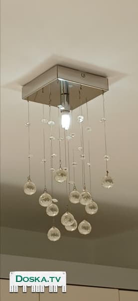 Люстра хрустальная 2 штуки