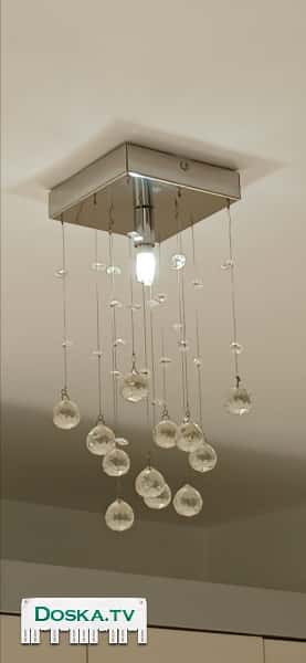 Люстра хрустальная 2 штуки