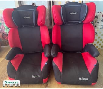 Автомобильное кресло для ребенка 2 в одном- после снятия спинки