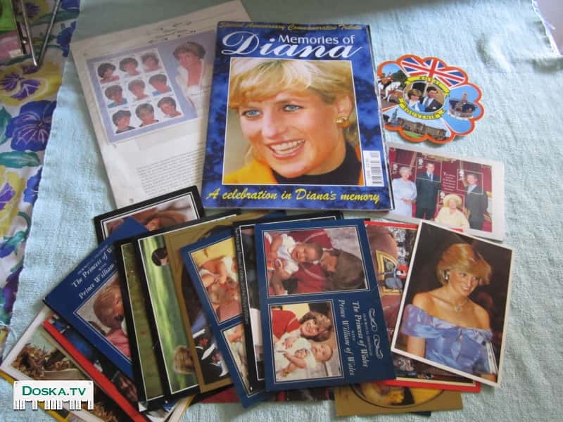 Небольшая коллекция,посвященная Диане Спенсер (цн). 1.Журнал- хорошее состояние с небольшими