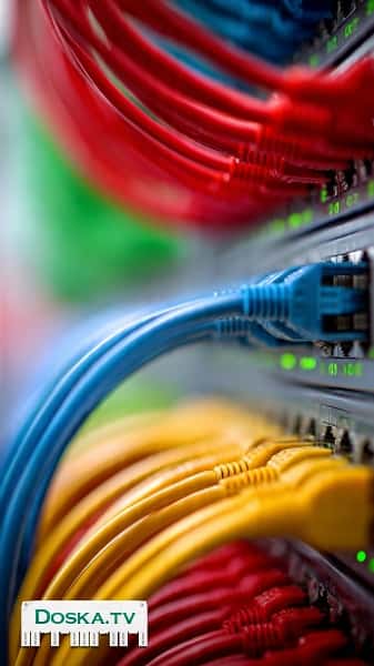 Установка проводного интернета, проводная локальная сеть для телевизоров и настольных