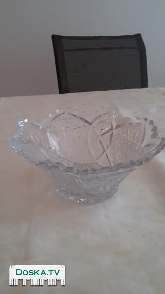 Хрустальные вазы ручной работы