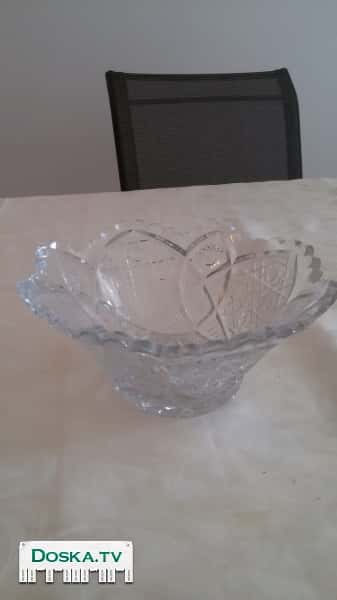 Хрустальные вазы ручной работы