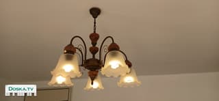 Люстра Югославская высота 52 см, диаметр 56 см