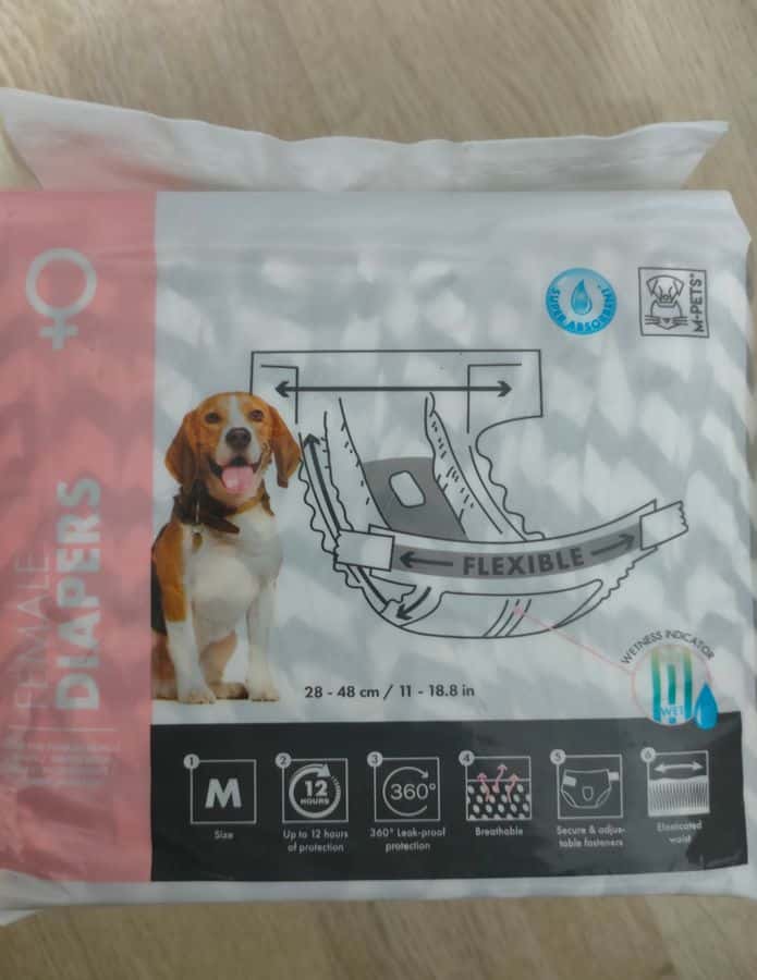 Подгузники для животных от 4-7 килограмм.