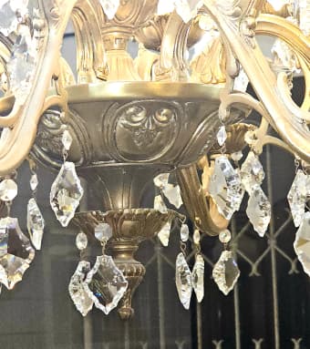 люстра из латуни, Чехия