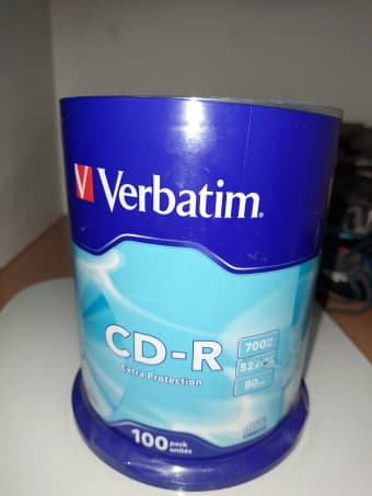 Диски для записи, Verbatim CD-R 700MB, 100 штук