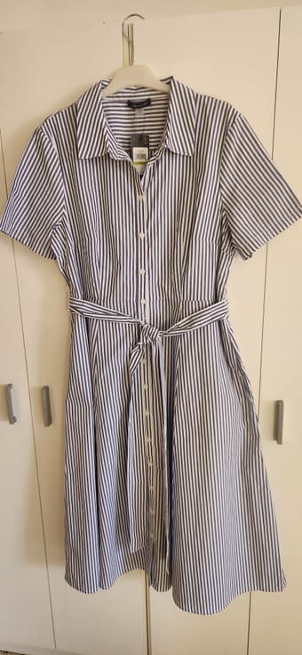 Новое платье-рубашка Tommy Hilfiger в полоску, 46(M)