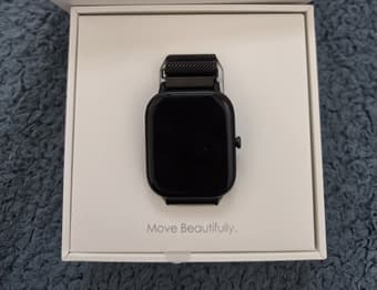 Новые черные смарт-часы Amazfit