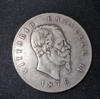 Монета Италия, 1876 год EMANUELE II